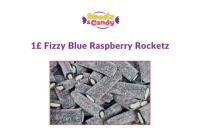 1£ Fizzy Blue Raspberry Rocketz