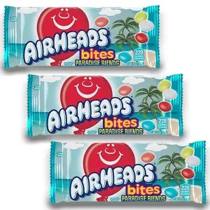 American Sweets - A pack of three Airheads Paradise Blends flavour chewy candy pieces.