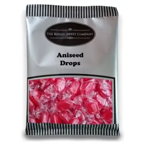 Aniseed Drops - 1Kg Bulk bag of traditional boiled sweets with an aniseed flavour.