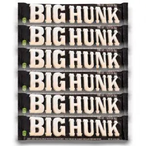 American Sweets - A pack of 6 Annabelles Big Hunk bars, chewy nougat with roasted peanuts.