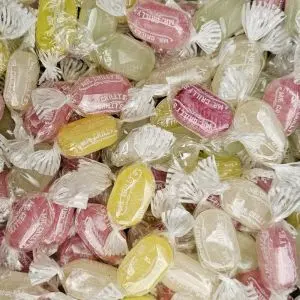 Retro Sweets - assorted flavour menthol boiled sweets in a 120g bag