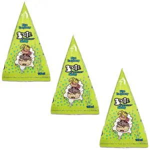 A pack of 3 Brain Licker, super sour blue raspberry freezer slushy