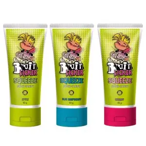 Brain licker tubes- full of sour liquid candy