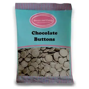 Chocolate Buttons - 1Kg Bulk bag of retro milk chocolate flavour candy pieces!