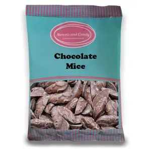 Pick and Mix Sweets - A bulk 1kg bag of retro milk chocolate flavour candy sweets shaped like mice