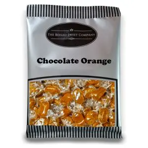 Pick and Mix Sweets - 1Kg Bulk bag of Chocolate Orange, traditional wrapped boiled sweets with a chocolate centre