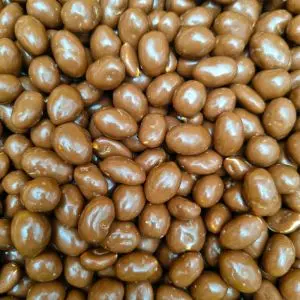 A bulk 3kg bag of chocolate peanuts, traditional chocolate sweets