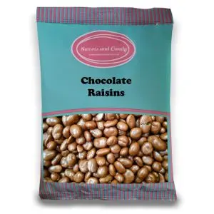 Chocolate Raisins - 1Kg Bulk bag of juicy raisins covered in a milk chocolate flavour coating
