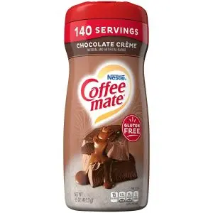 Chocolate flavour coffee mate coffee creamer imported from america