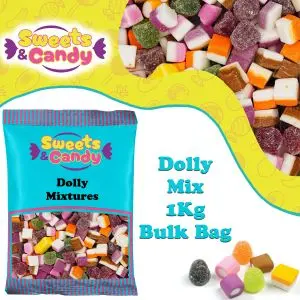 Dolly Mixtures - 1Kg Bulk bag of soft candy and jelly sweets