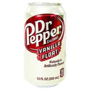 American Drinks - vanilla float flavour dr pepper in a can
