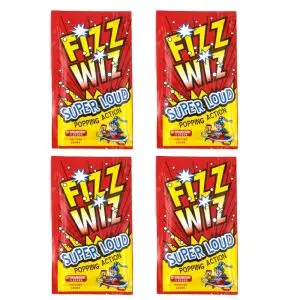 Fizz Wiz strawberry popping candy sachets, retro sweets from your childhood!