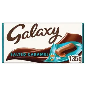 Smooth Galaxy milk chocolate with a salted caramel filling