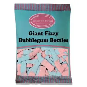 Giant Fizzy Bubblegum Bottles1kg - bulk 1kg bag of giant bubblegum flavour bottle sweets