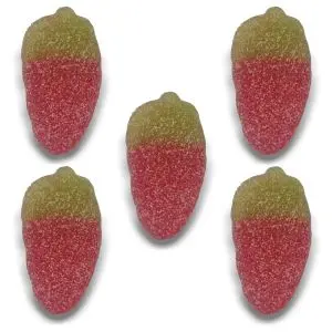 Giant Fizzy Strawberries - retro sweets from our online sweet shop!