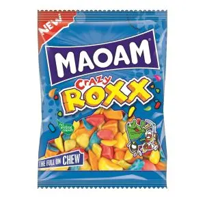 Maoam Crazy Roxx and quirky shaped chewy sweets with assorted fruit flavours