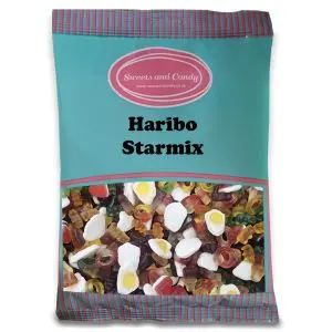 A bulk 1kg bag of Haribo Starmix, a retro collection of fruit flavour jelly sweets