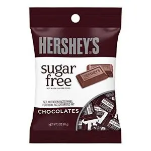 American Sweets - Hersheys sugar free milk chocolates in a peg bag, imported from America!
