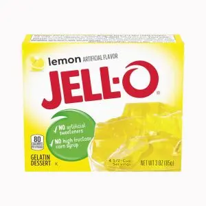 American Sweets - Lemon flavour Jello for you to make at home!