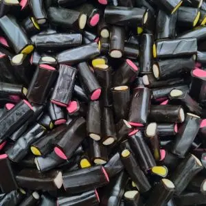 Liquorice Cream Rock - traditional liquorice sweets with a fondant filling