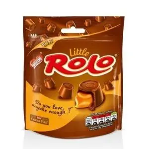 Little Rolo chocolate sweets with a chewy caramel centre