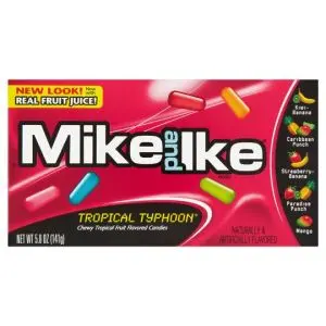 An American theatre box of Mike and Ike Tropical Typhoon sweets