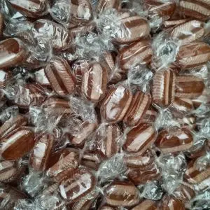 Mint Humbugs - Traditional mint flavour boiled sweets with a toffee centre.