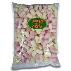 Pink and White Marshmallows bulk 1kg bag