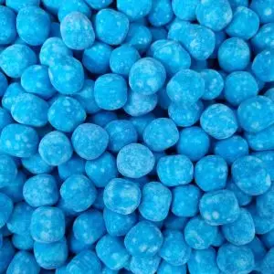 Blue raspberry bon bons in a bulk 3kg bag