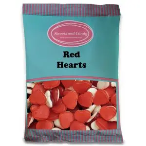 A bulk 1kg bag of red hearts
