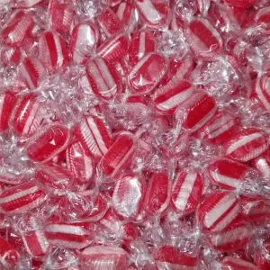 Spearmint Drops - Traditional spearmint flavour boiled sweets that are individually wrapped.