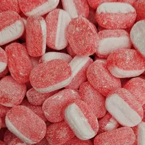 Strawberry and Cream 3kg - A bulk bag of strawberry and cream flavour, boiled sweets