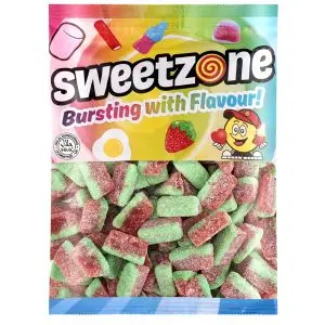 Retro Sweets - A bulk 1kg bag of Sweetzone Watermelon Slices sweets