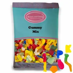 A bulk 1 kilo bag of Vegan Gummy mix