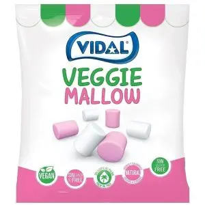 Vidal Vegan Marshmallows - pink and white fluffy vanilla marshmallows suitable for vegans!