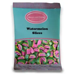 Watermelon Slices - 1Kg Bulk bag of watermelon flavour sweets with a fondant style centre!