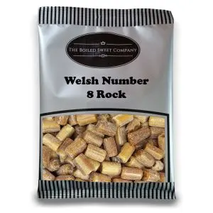 Pick and Mix Sweets - 1Kg Bulk bag of Welsh No. 8 Rock, mint flavour boiled sweets!