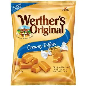 Werthers classic toffee sweets made with real butter and fresh cream