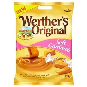 Werthers soft and creamy caramel sweets made with real butter and fresh cream