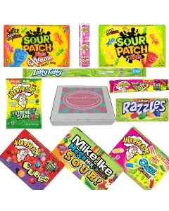 Sour American Candy Hamper Box