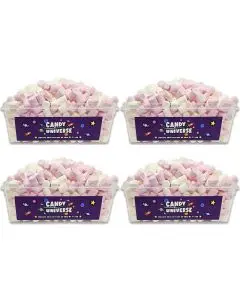 Pack of 4 Candy Universe Mini Marshmallows Tubs