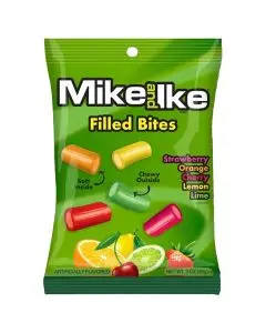 American Sweets - Fruit flavour Mike and Ike Filled Bites candy sweets