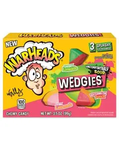 American Sweets - Warheads Wedgies gummies in a large 99g theatre box