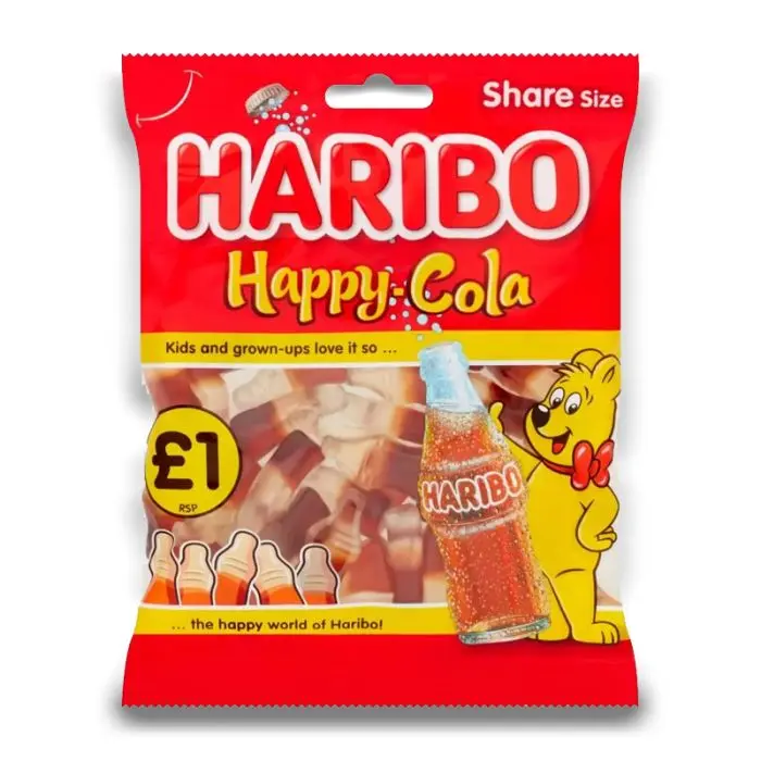 Haribo Cola Bottles 160g - Haribo Sweets - Retro Sweets -Sweets and ...