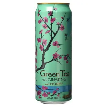 American Drinks - A 680ml can of Arizona green tea with ginseng and honey American soda.