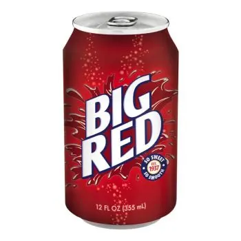 American Drinks - Big Red Soda in a can, imported from America