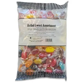  A Bulk 1Kg bag of mixed wrapped boiled sweets