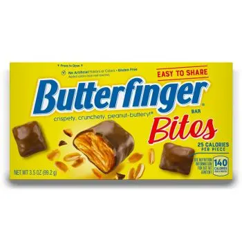 American Sweets - Bitesize Butterfinger chocolate and peanut butter American candy bars in a handy Theatre Box!