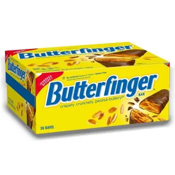 American Sweets - A full case of Butterfinger, the crispy, crunchy, peanut buttery American candy bars!