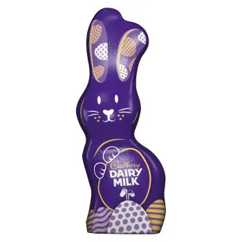 Easter Sweets - A holly milk chocolate bunny made with Dairy Milk chocolate!